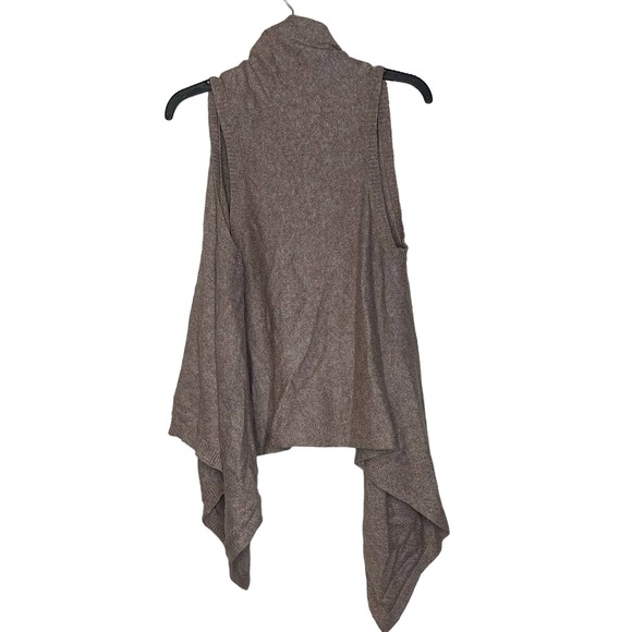 Old Navy Knit Sweater Vest‎ Open Front Shrug Cardigan Sleeveless Women Small Tan - Picture 8 of 8